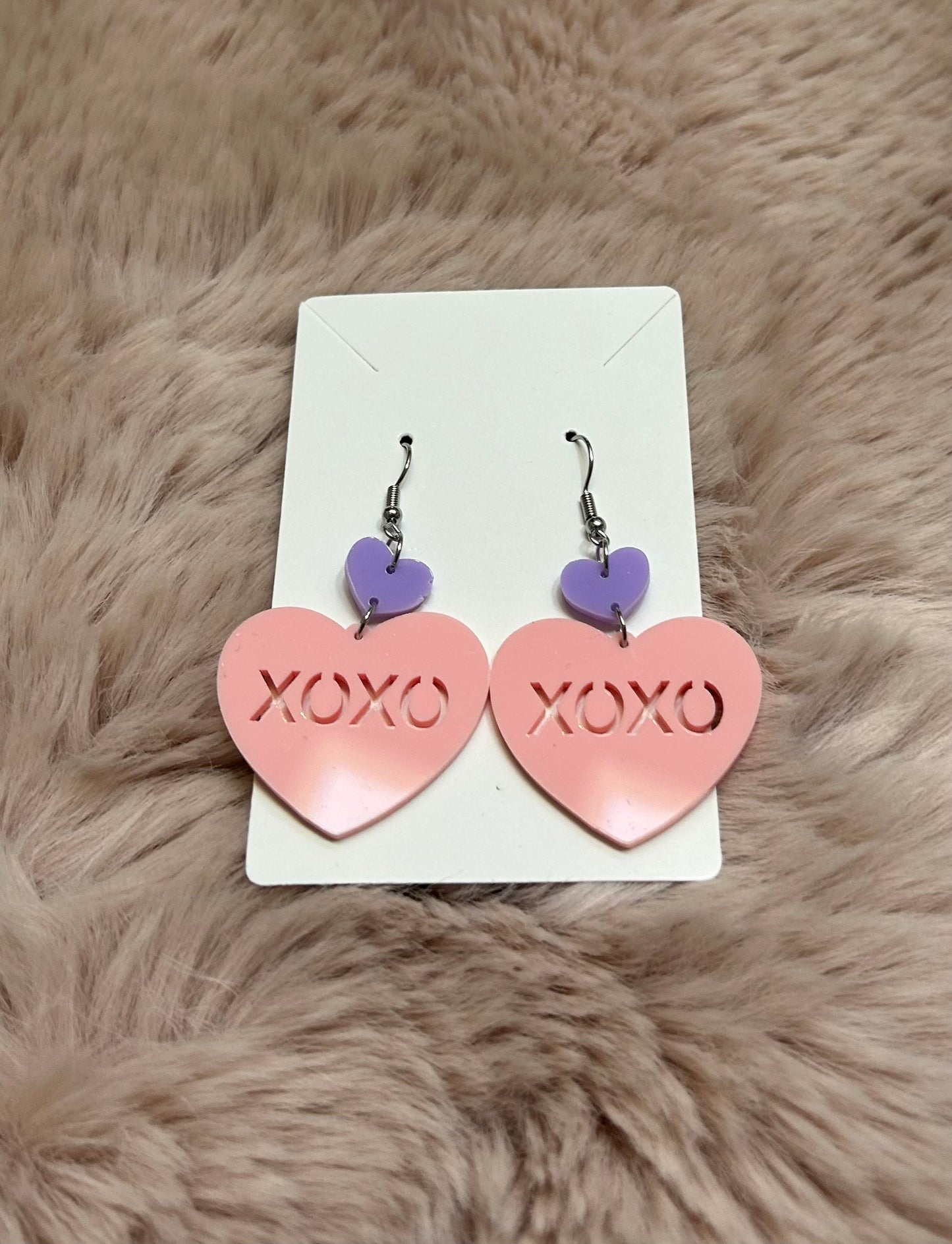 XOXO Heart Earrings