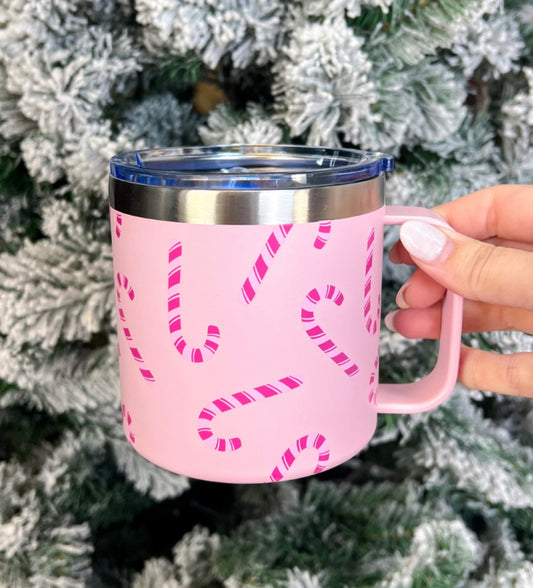 Candy Cane Lane Travel Mug