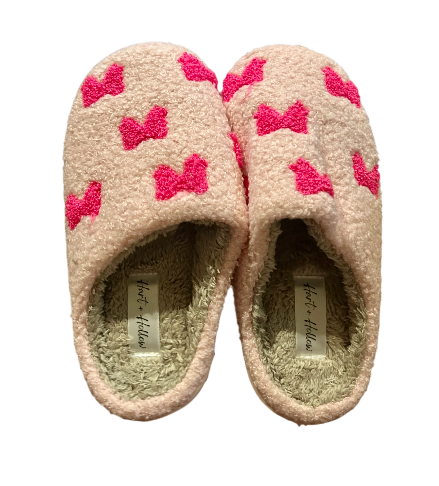 Pink Bow Slippers