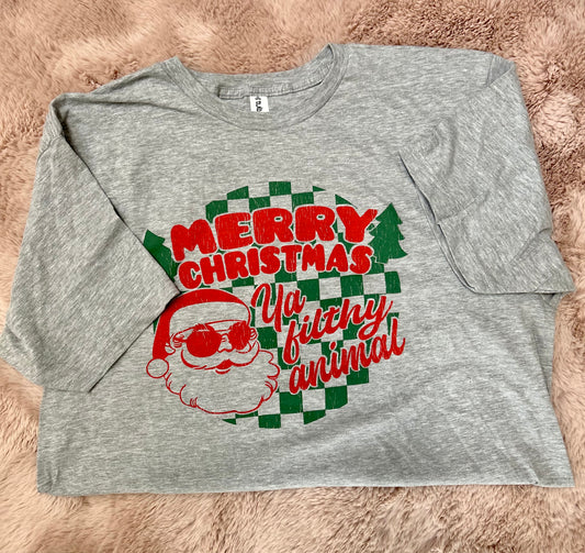 Merry Christmas Ya Filthy Animal T-shirt