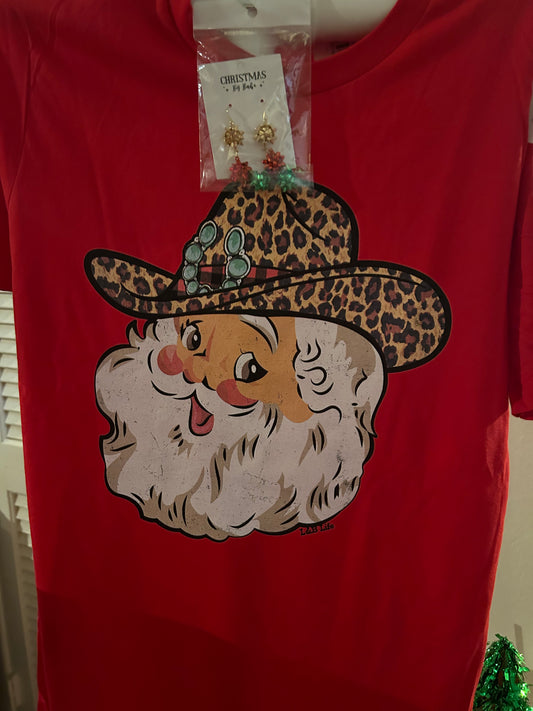 Cowboy Santa Tshirt