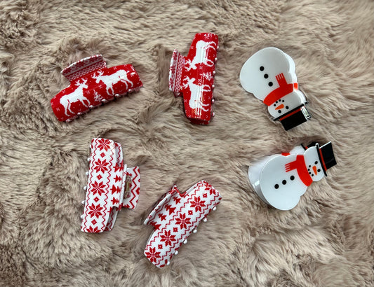 Christmas Claw Clips