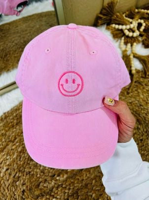 Smiley pink hat