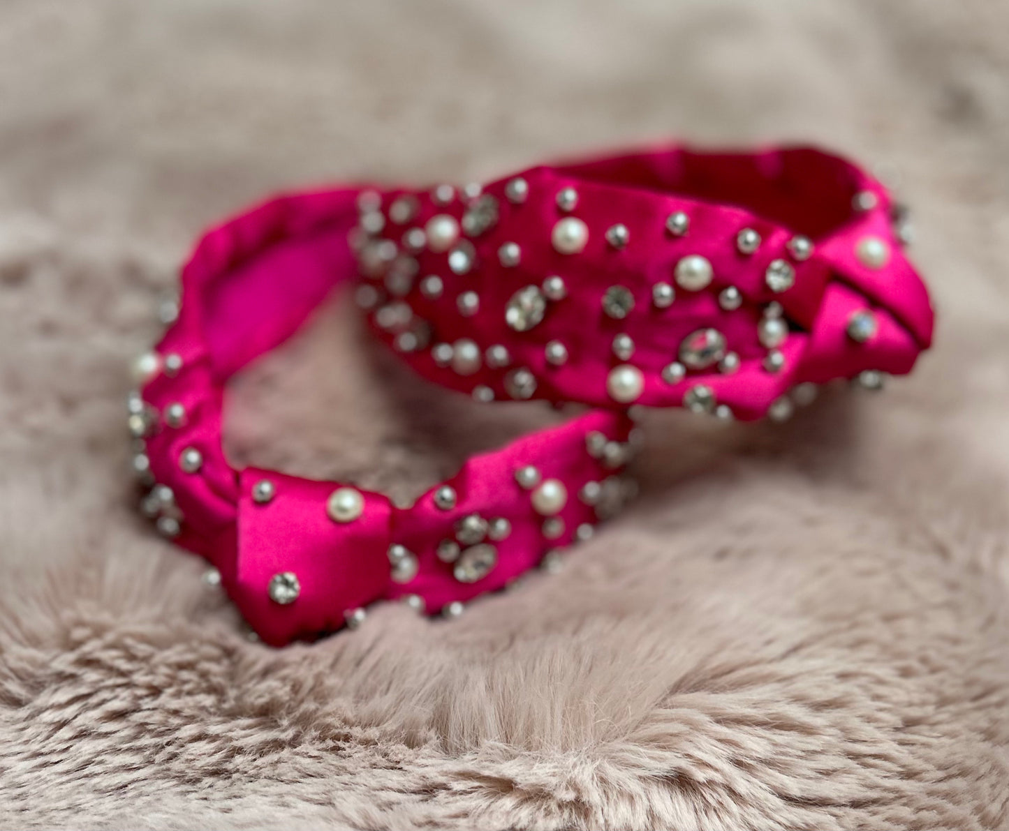 Hot Pink Sparkle Headband
